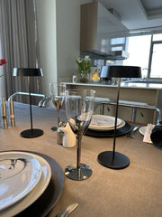 Slender Black or White Portable Rechargeable Table Lamp - Lighting.co.za