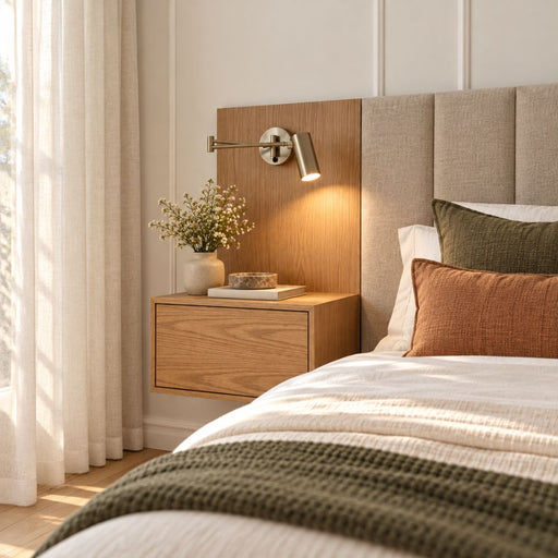 Newton Antique Brass Arm Wall Light with Cord and Plug - Indoor Wall Light - Lighting.co.za