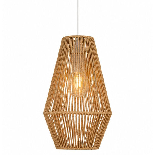 Nova Natural or Black Woven Rope String Pendant Light 2 Sizes - Pendant Light - Lighting.co.za