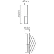 Ugento LED Black Outdoor Wall Light - Lighting.co.za