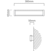 Neviano Black Outdoor Wall Light 2 Sizes - Lighting.co.za