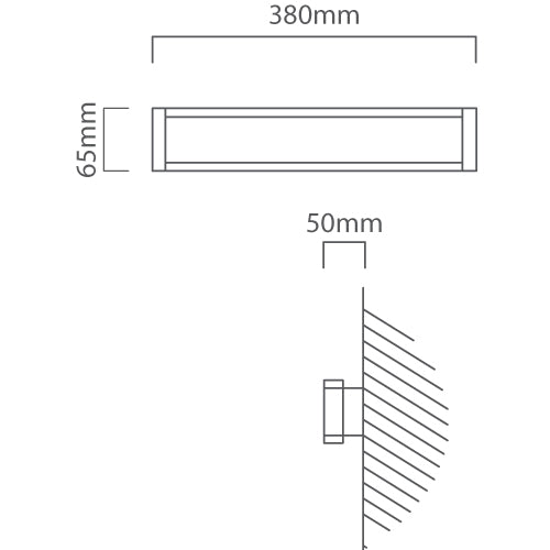 Neviano Black Outdoor Wall Light 2 Sizes - Lighting.co.za