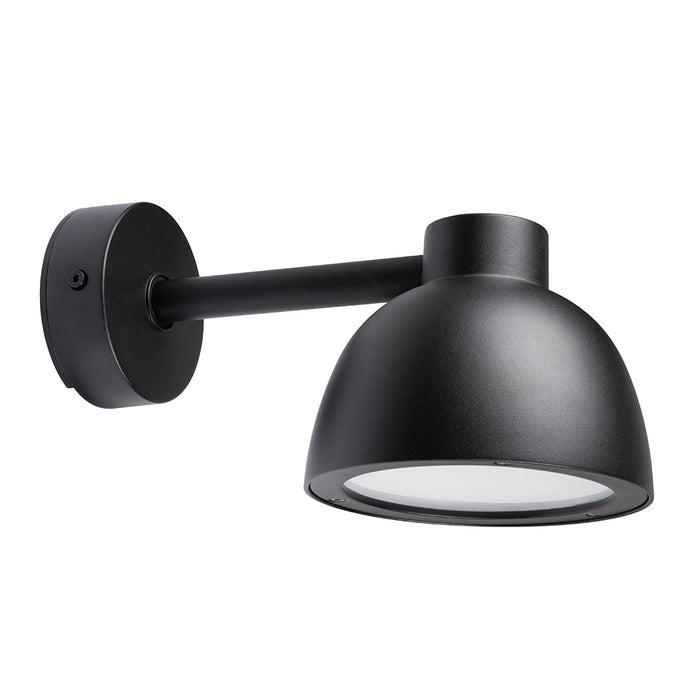 Herning 17 Watt LED Black Outdoor Wall Light