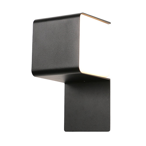 Quest Black 12W LED Outdoor Wall Light - Lighting.co.za