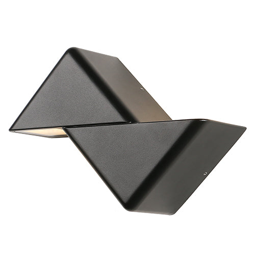 Triat Black 12W LED Outdoor Wall Light - Lighting.co.za