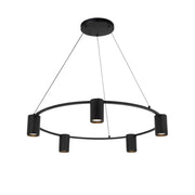 Occhio 5 Light Black | Gold | White Round Pendant Light - Lighting.co.za