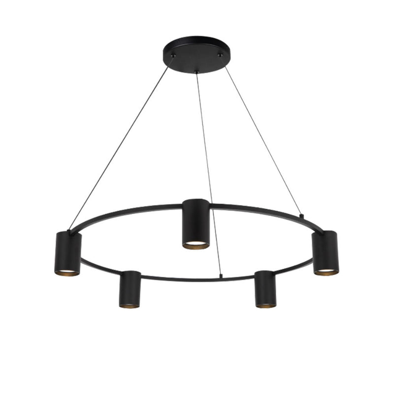 Occhio 5 Light Black | Gold | White Round Pendant Light - Lighting.co.za