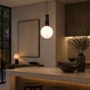 Olio Black or White Marble and Brass Look Pendant Light - Pendant Light - Lighting.co.za