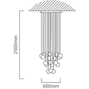 Nori Molten Chrome LED Cluster Pendant Light - Lighting.co.za