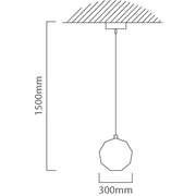 Skoura Black and Brass Mesh Pendant Light - Lighting.co.za