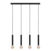Cortenova Black 1 or 4 Light Pendant Light - Lighting.co.za