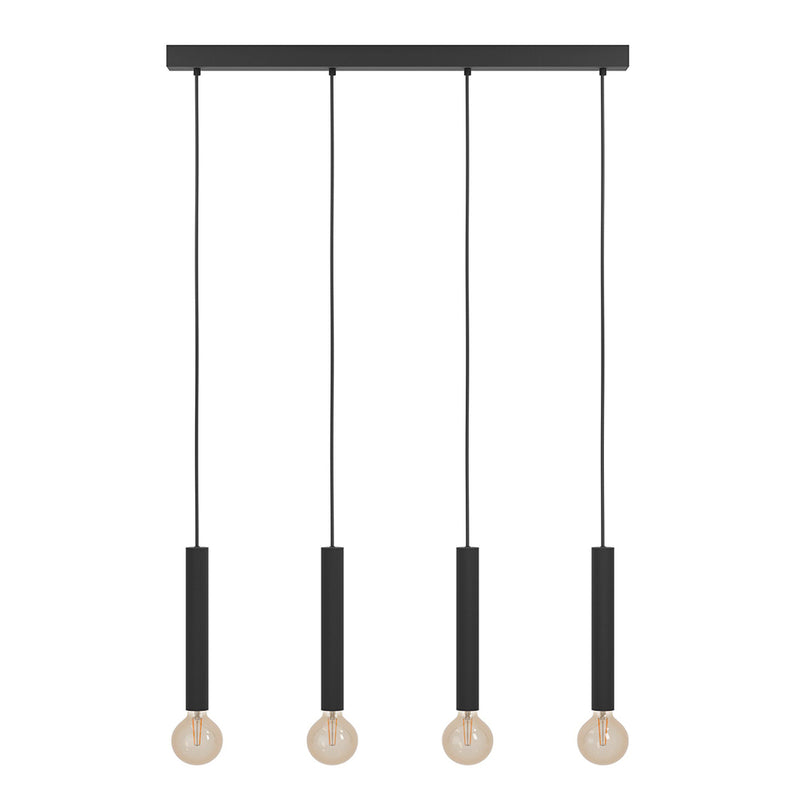 Cortenova Black 1 or 4 Light Pendant Light - Lighting.co.za