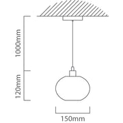 Weavesphere White Round Pendant Light - Lighting.co.za