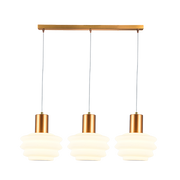 Beehive Gold and White 1 or 3 Light Pendant Light - Lighting.co.za