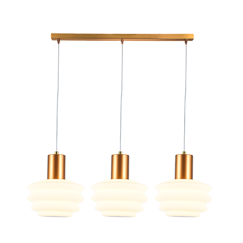 Beehive Gold and White 1 or 3 Light Pendant Light - Lighting.co.za