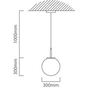 Orb Smoke Glass LED Pendant Light - Lighting.co.za