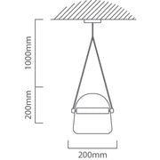 Moderno White Glass LED Pendant Light - Lighting.co.za