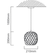 Noir Elegance Black and Gold Pendant Light 2 Styles - Lighting.co.za