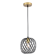 Noir Elegance Black and Gold Pendant Light 2 Styles - Lighting.co.za