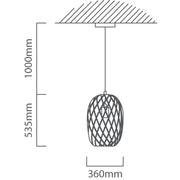 Noir Elegance Black and Gold Pendant Light 2 Styles - Lighting.co.za