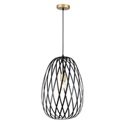 Noir Elegance Black and Gold Pendant Light 2 Styles - Lighting.co.za