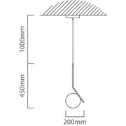 Balance Black and White Glass Pendant Light - Lighting.co.za