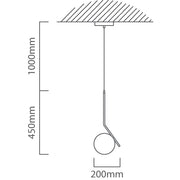 Balance Black and White Glass Pendant Light - Lighting.co.za