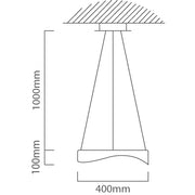 Ellipse Wood Look LED Pendant Light - Lighting.co.za