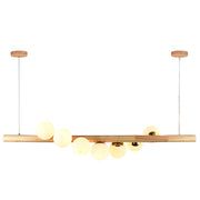 Orion Astral Sphere And Wood Stem Pendant Light - Lighting.co.za