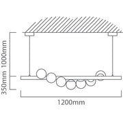 Orion Astral Sphere And Wood Stem Pendant Light - Lighting.co.za