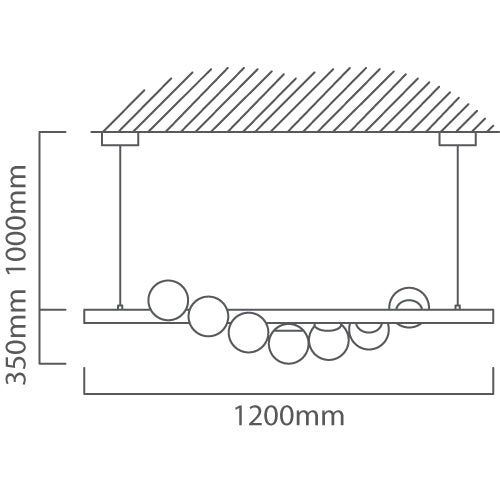 Orion Astral Sphere And Wood Stem Pendant Light - Lighting.co.za