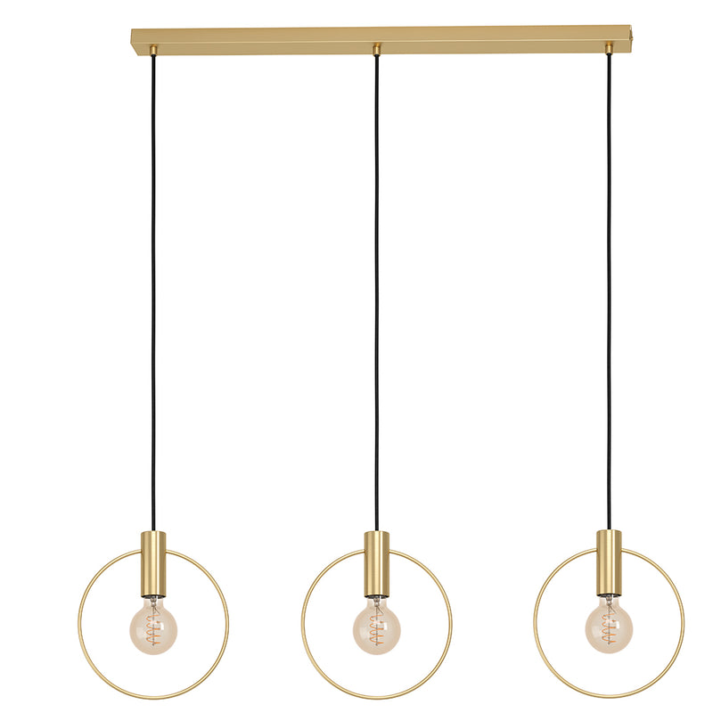 Manizales 3 Light Gold Ring Pendant Light - Lighting.co.za