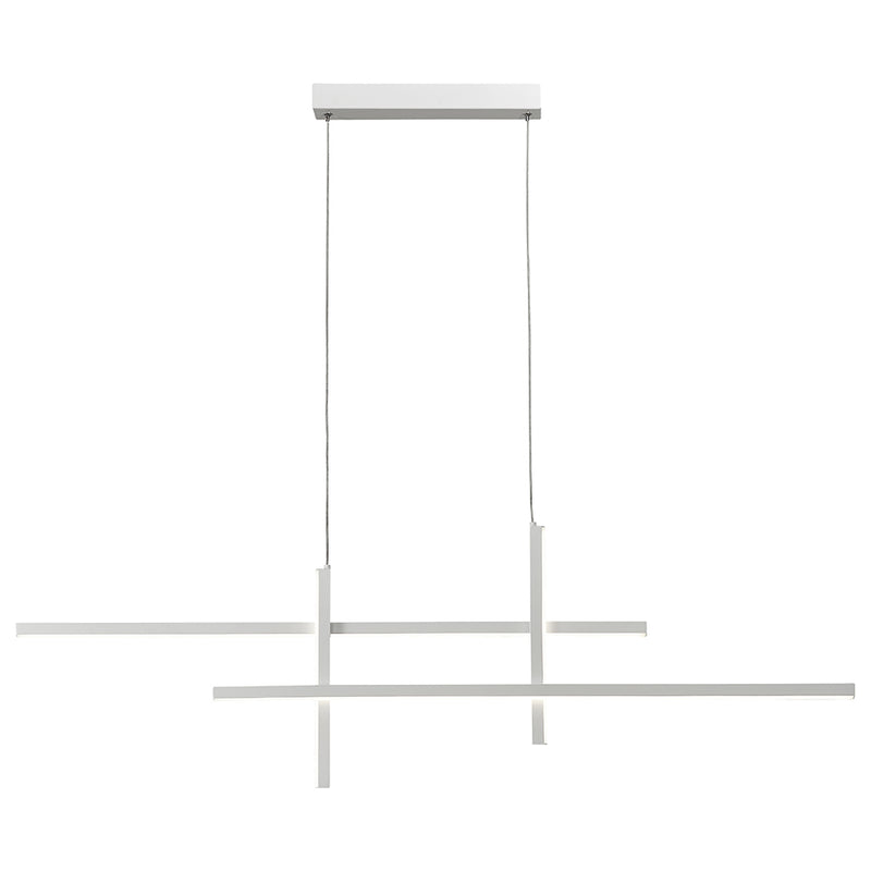Loft White Slim LED Linear Pendant Light - Lighting.co.za