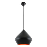 Nordic 350 Plain Black and Gold Pendant Light - Lighting.co.za