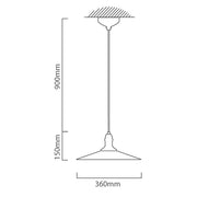 Stockbury 1 Light Antique Brown Farmstyle Pendant Light - Lighting.co.za