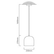 Ann Dome Stone Pendant Light - Lighting.co.za