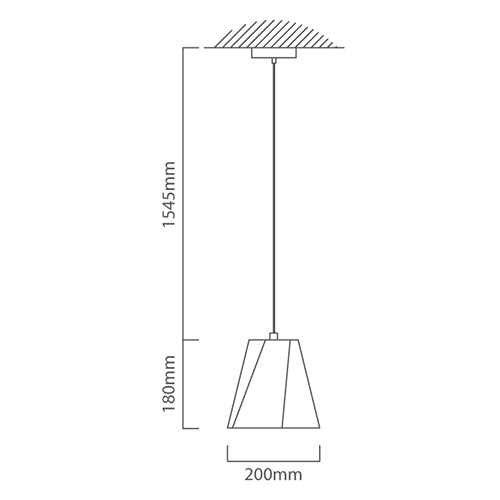Burke Angular Stone Pendant Light - Lighting.co.za