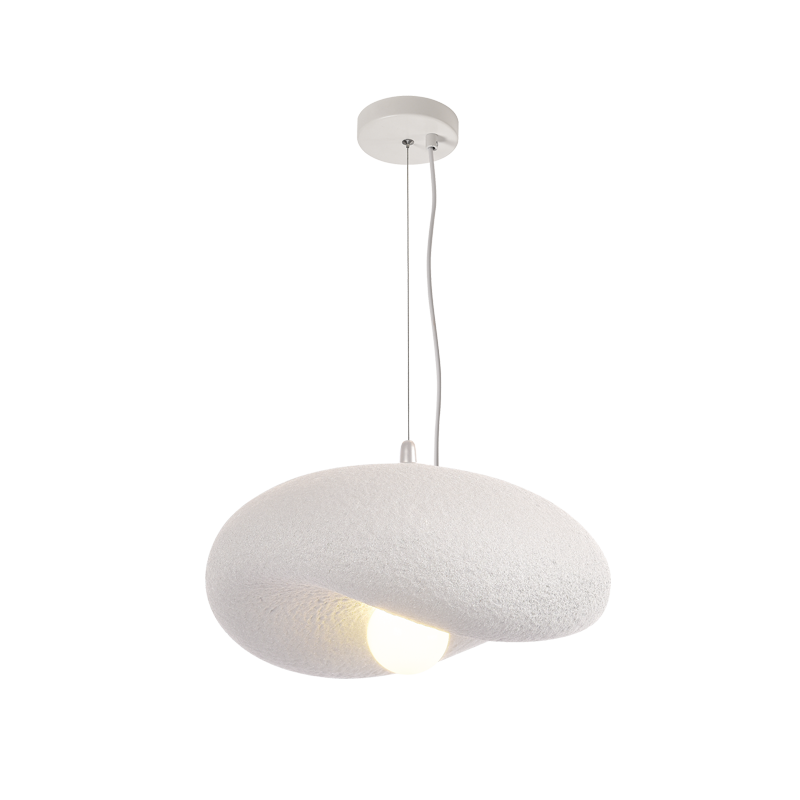Jasper White or Black Organic Pendant Light 3 Sizes - Lighting.co.za