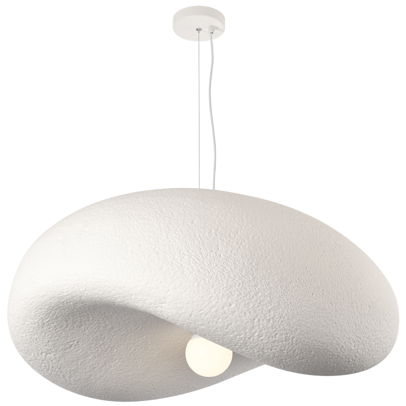 Jasper White or Black Organic Pendant Light 3 Sizes - Lighting.co.za