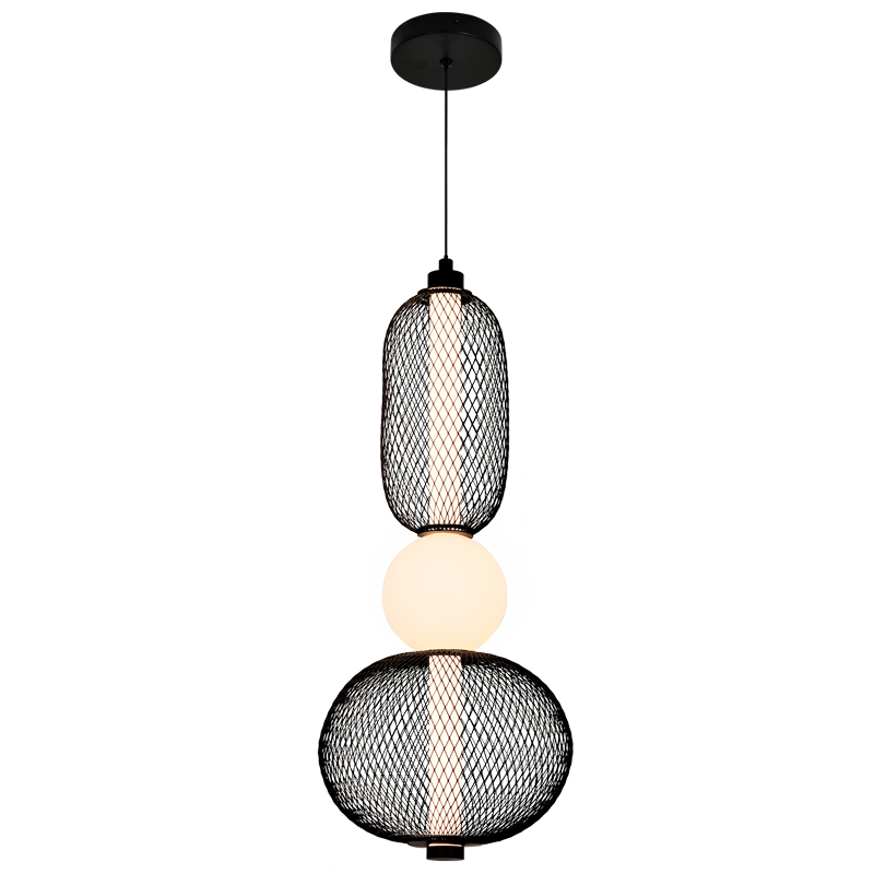 Jada Style 2 Black Mesh LED Pendant Light - Lighting.co.za