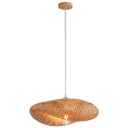 Maya Fold Natural Bamboo Rattan Pendant Light 2 Sizes - Lighting.co.za