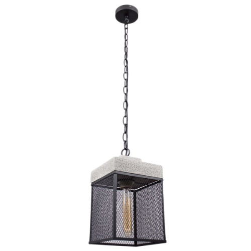 Leo Black Mesh and Stone Pendant Light - Lighting.co.za