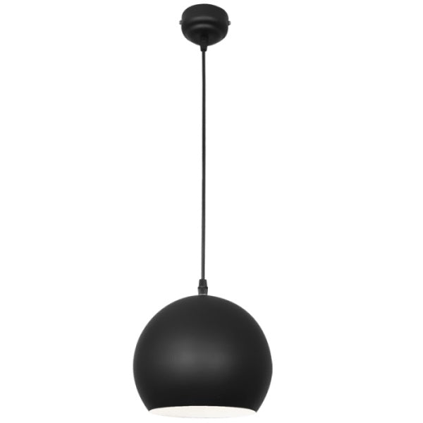 Bola Mini Nordic Plain Black | White Pendant Light - Lighting.co.za