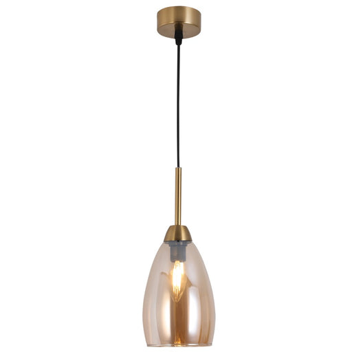 Beluga Amber or Smoke Glass Pendant Light - Lighting.co.za