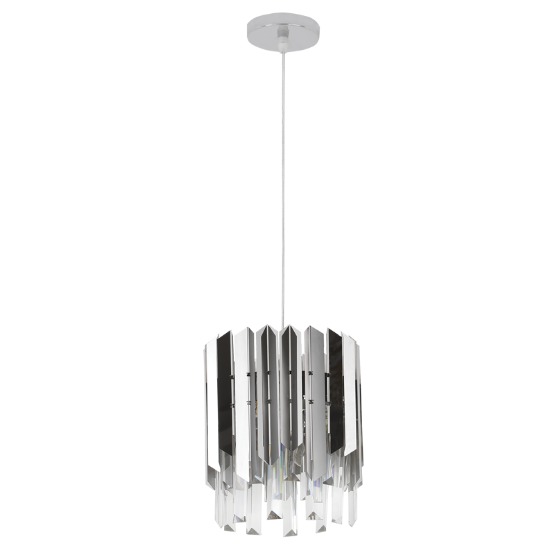 Fragment Polished Steel or Gold and Clear Crystal Glass Pendant Light - Lighting.co.za