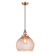 Striana Rose Copper Mesh Pendant Light - Lighting.co.za