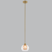 Elixir Pod Gold and Clear Glass Pendant Light - Lighting.co.za