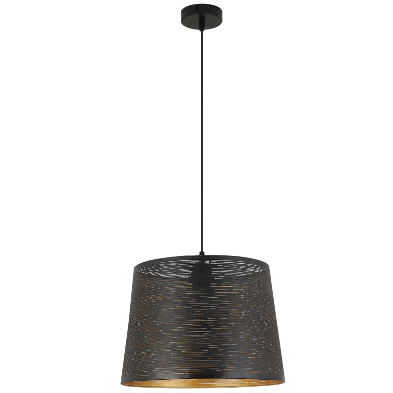 Cala Black Gold Metal Shade Pendant Light - Lighting.co.za
