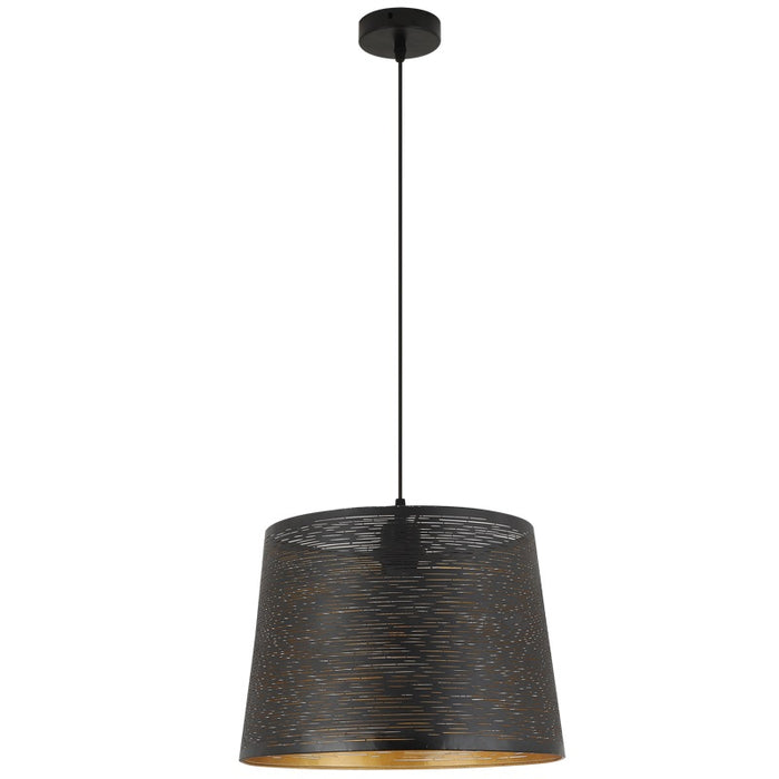 Cala Black Gold Metal Shade Pendant Light