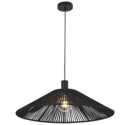 Lattice Black or Natural Rope Rattan Pendant Light - Lighting.co.za